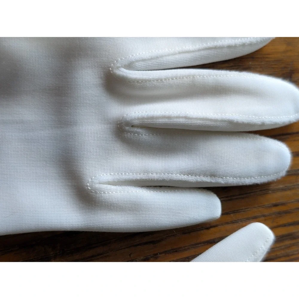 Vintage 1960's Formal Long Ladies Opera Gloves Ivory Size 6-7 Bridal Formal Glam